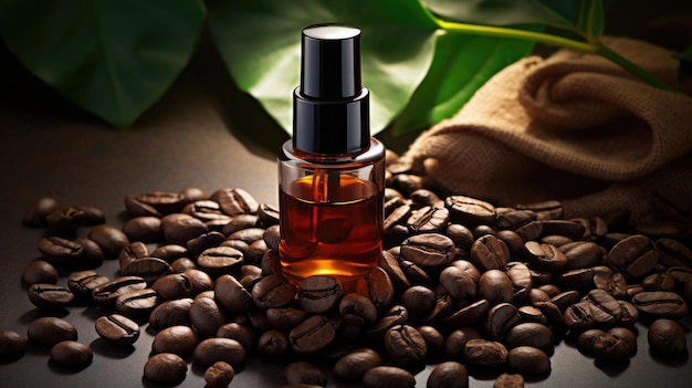 coffee essential oil enjoying the invigorating and comforting scent promoting a sense of alertness and relaxation simultaneously AI generated