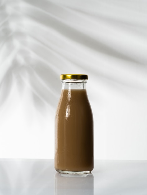 Coffee on a glass bottle product