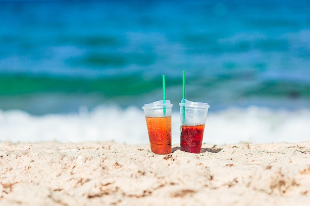 Coffee to go on the beach