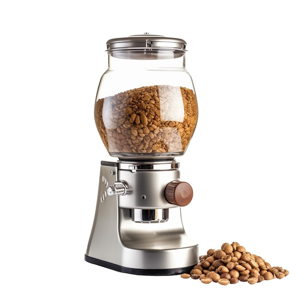 Coffee Grinder isolated on background with Generative AI