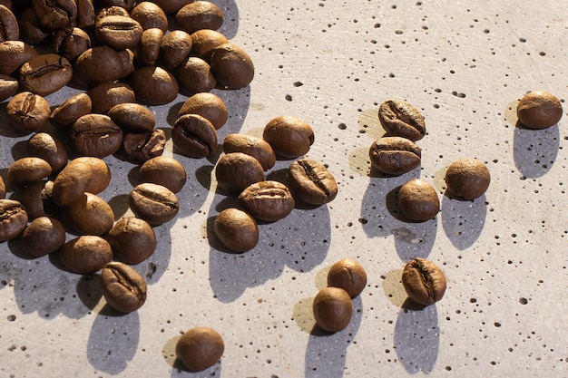 Coffee on grunge wooden background.