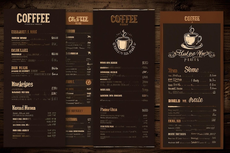 Photo coffee house menu restaurant template design