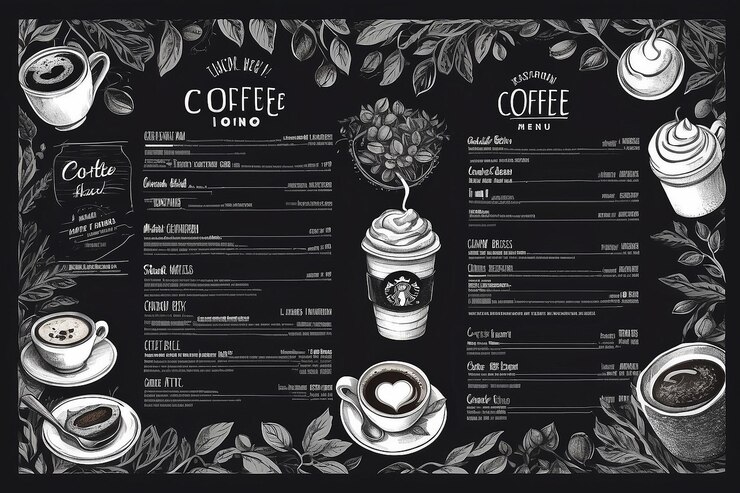 Photo coffee house menu restaurant template design