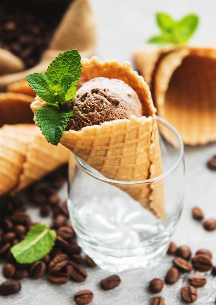 Coffee ice cream