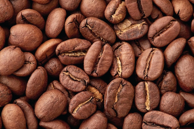 사진 커피 콩 매크로 배경 커피 질감의 배경
