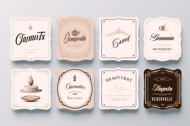 Coffee Label Collection Kunstzinnige ontwerpen voor uw brouwsel