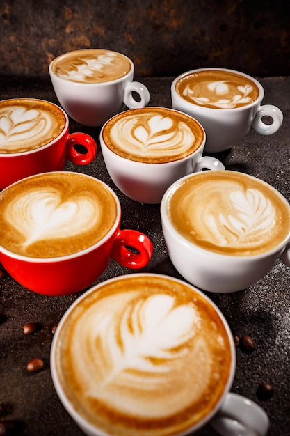 Coffee latte art set