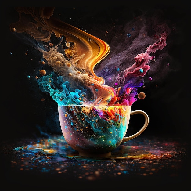 The coffee to lighten up your day epic photography AI Generated Photo