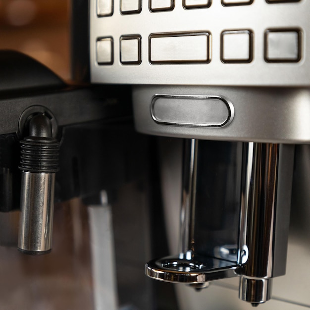 Foto i pulsanti della macchina da caffè si chiudono