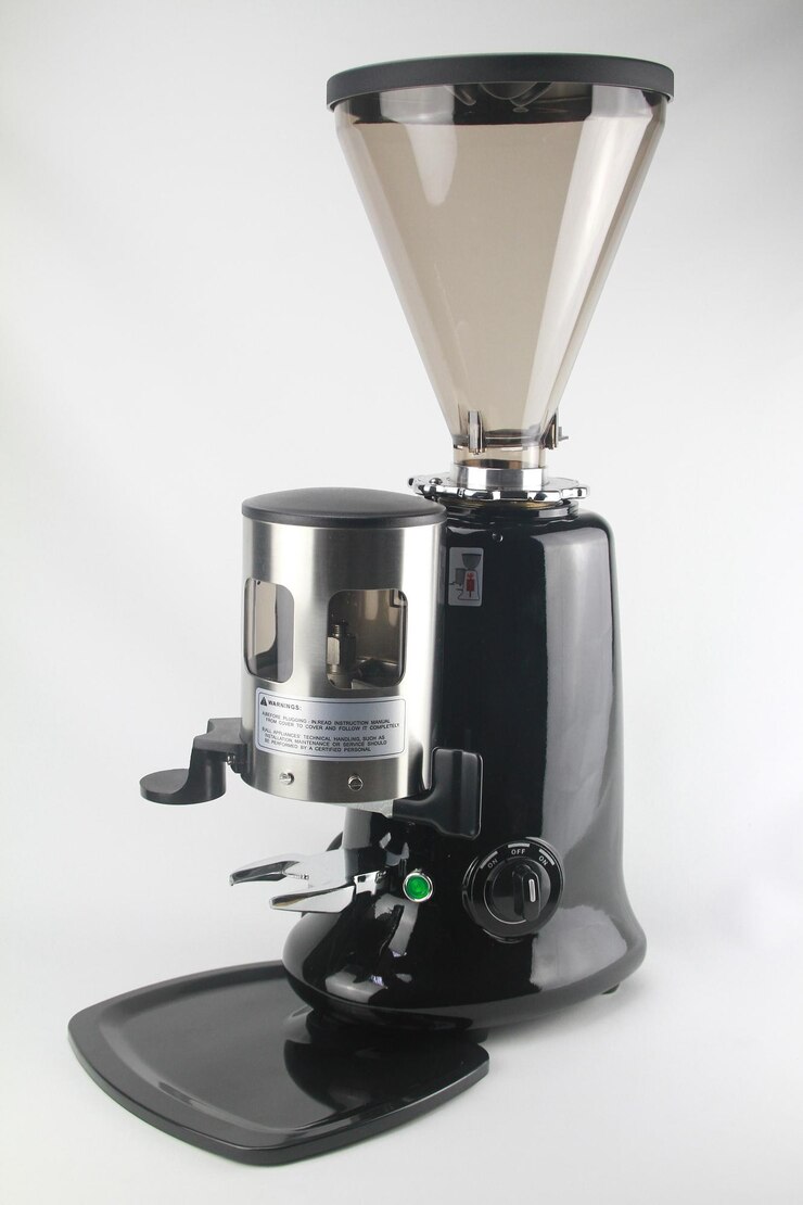 Coffee machine on white background desktop