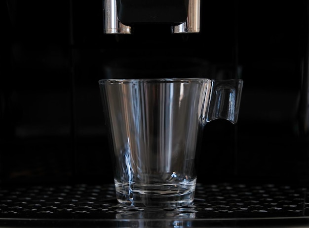 Photo coffee machine with cup