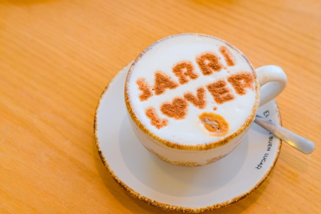 Coffee made by a barista in a cafeteria in Veracruz