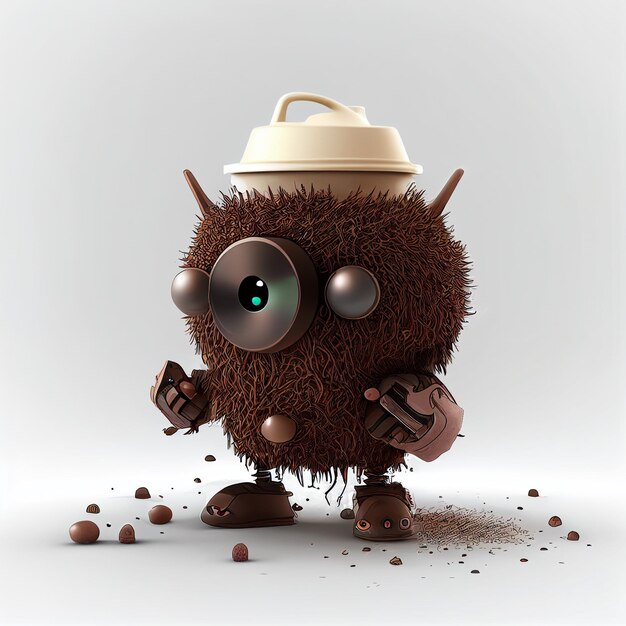 Coffee monster 3d