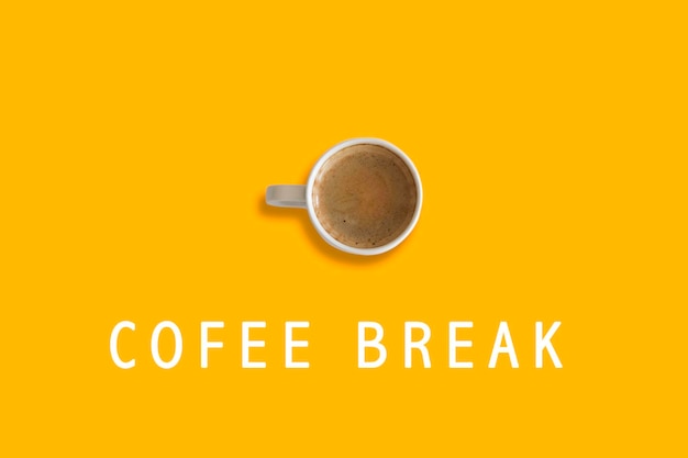 Photo coffee mug for coffee break template