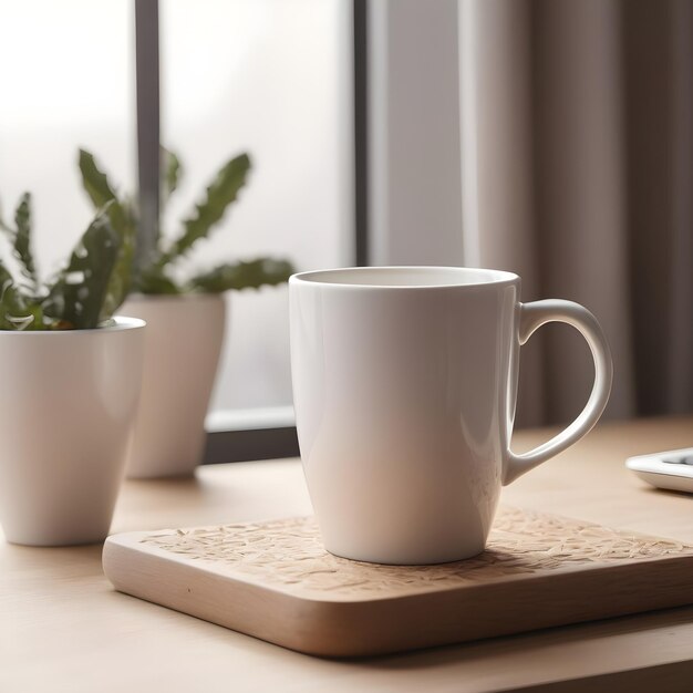 Photo coffee mug mockup