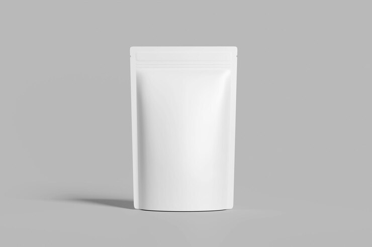 Photo coffee pouch mockup