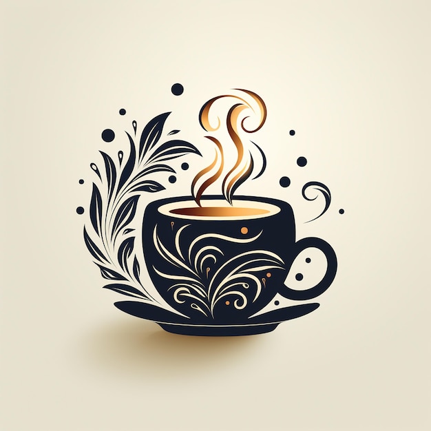 Photo coffee product logo