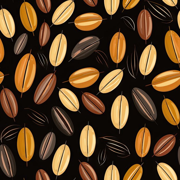 Coffee Seeds pattern for seamless