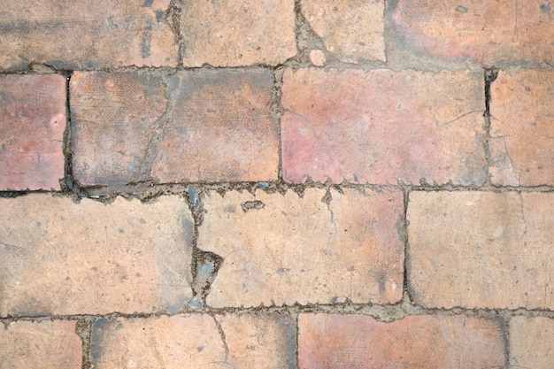 Coffee shop corridor brick background