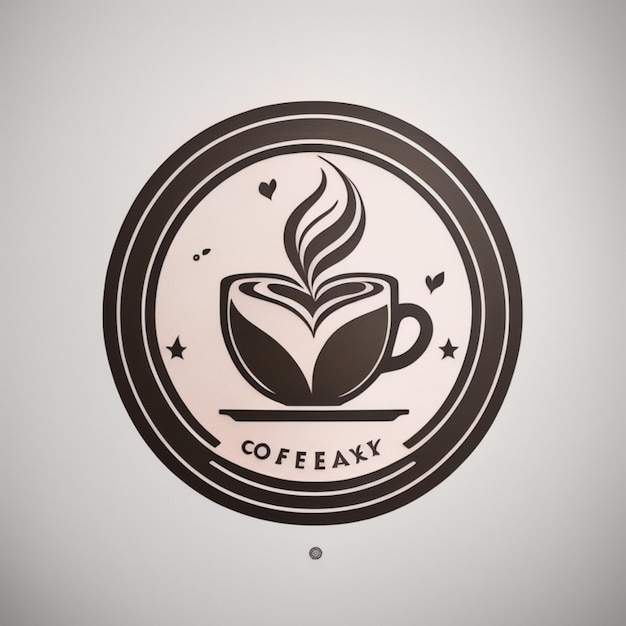 Photo coffee shop logo ai