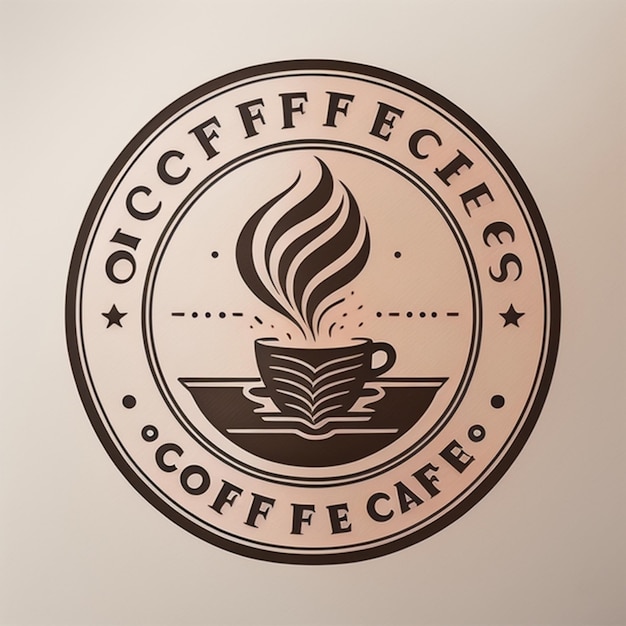 Photo coffee shop logo ai