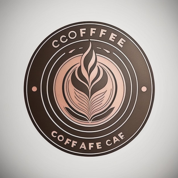 Photo coffee shop logo ai