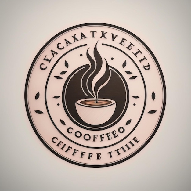 Photo coffee shop logo ai