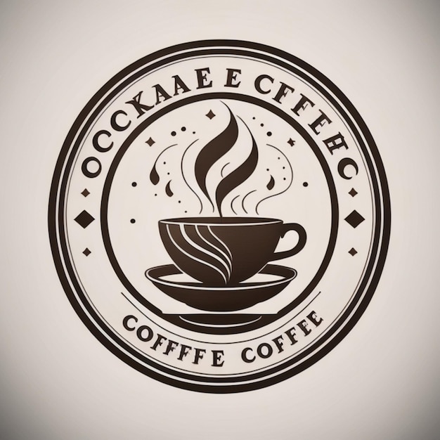 Photo coffee shop logo ai