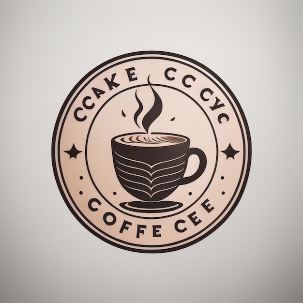 Photo coffee shop logo ai