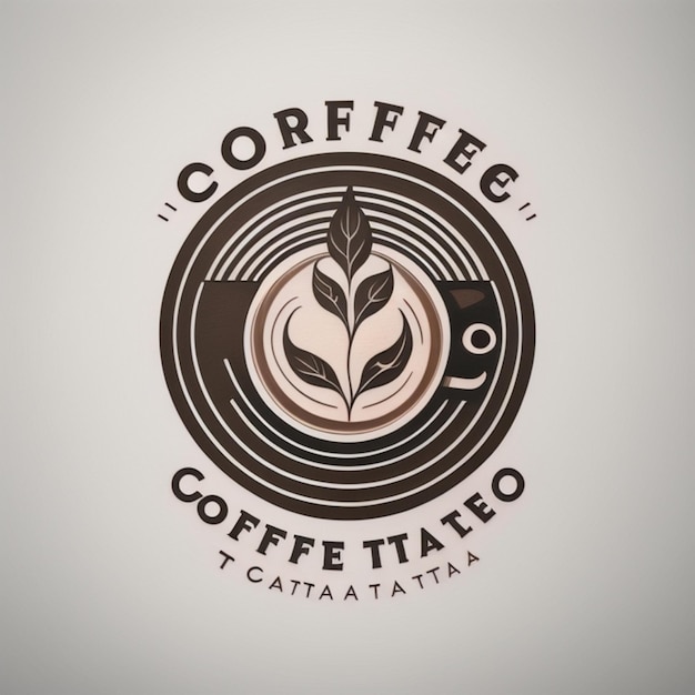 Photo coffee shop logo ai