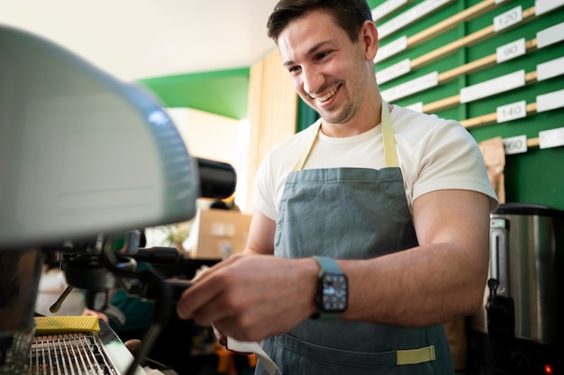 Foto piccola impresa della caffetteria