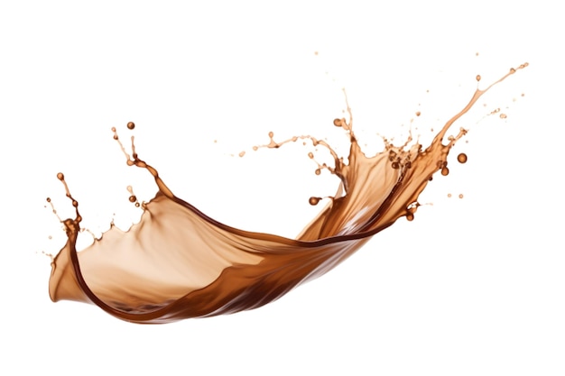 coffee splash isolated on a white background