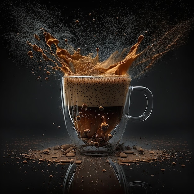 coffee splash photography