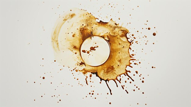 Photo coffee splash and stains