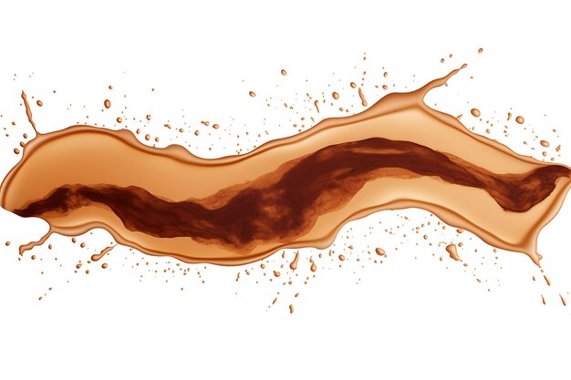 Coffee stains isolated on a white backdrop