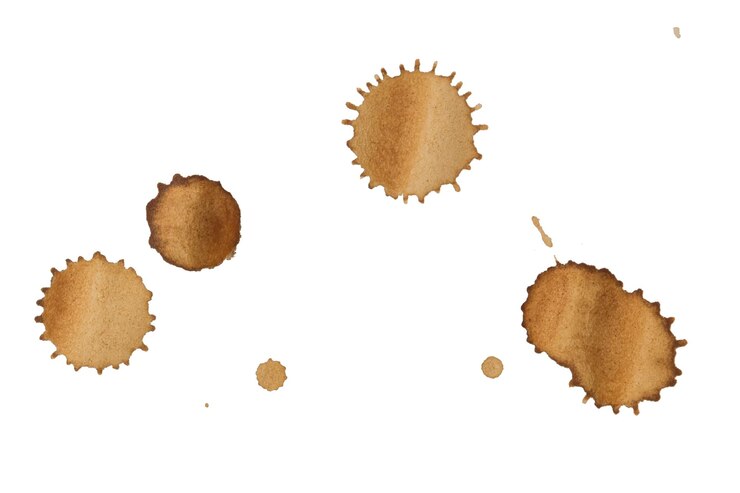 Coffee stains Isolated on a white background