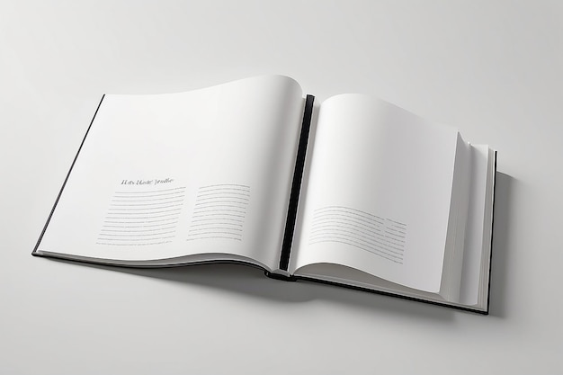 Coffee Table Book Mockup Blank White Space Design Preview