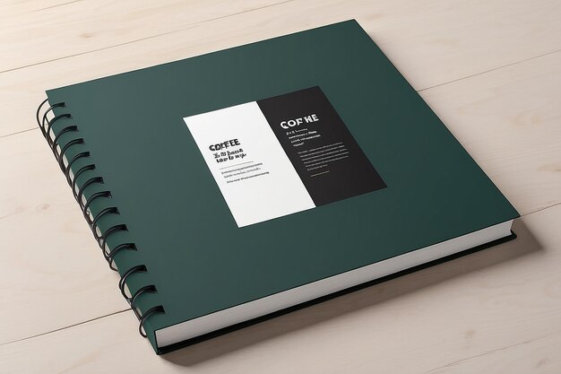 Photo coffee table book mockup