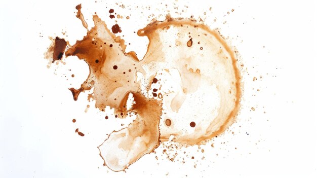 Coffee and Tea Stains A Stunning RoyaltyFree Stock Photo Collection of Isolated Cafe Stains on a W