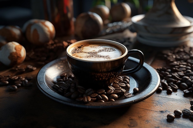 커피 시간 배경 커피 배경 현실적인 커피 배경 커피 정물