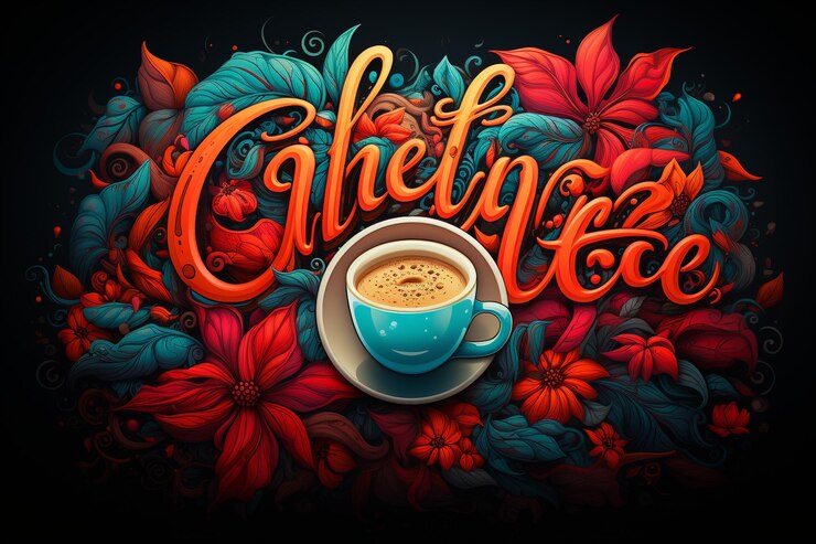 फोटो coffee time typography