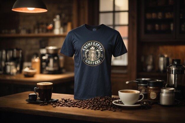 Foto caffè t-shirt unico ar c