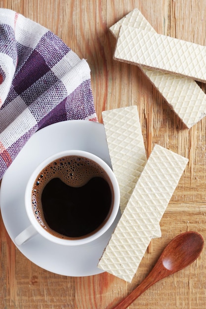 Coffee and wafers