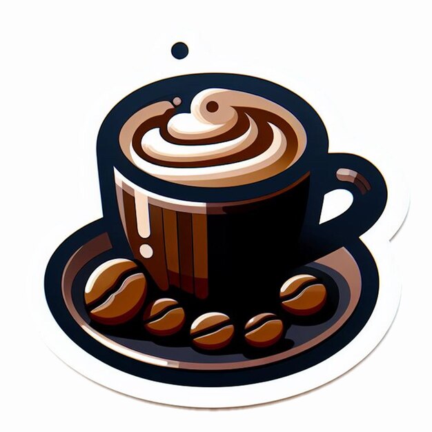 Foto caffè con cioccolato tempo d'amore per i social media modello di progettazione modello di banner post