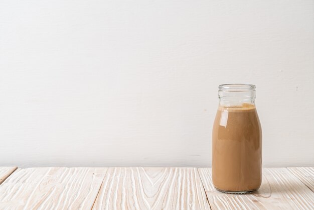 coffee with milk in bottle