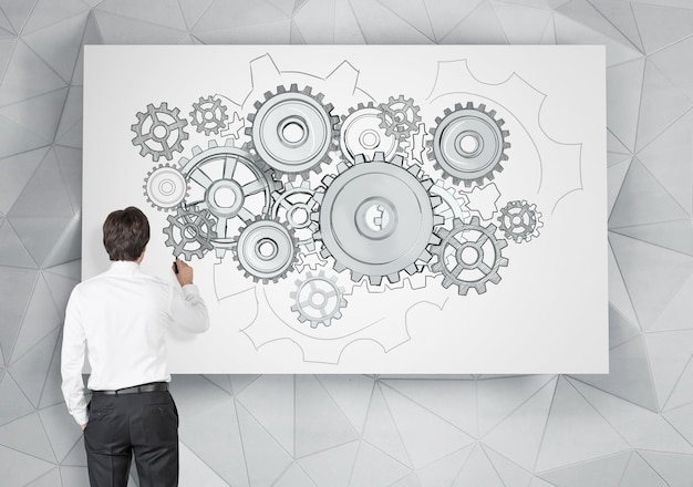 Photo cogwheel mechanism