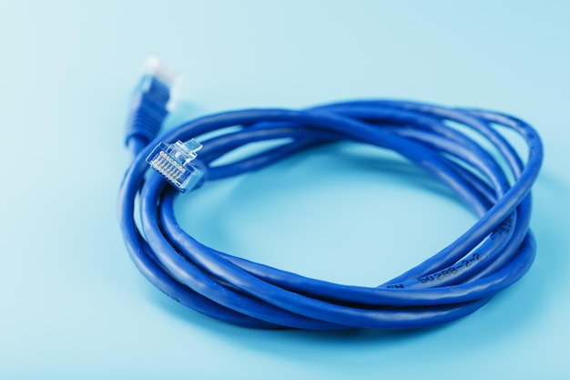 A coil of an internet network cable for data