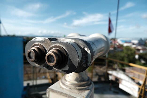 Coin binoculars on a ship