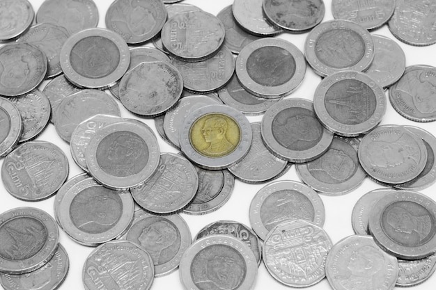 coin isolated studio shot on white