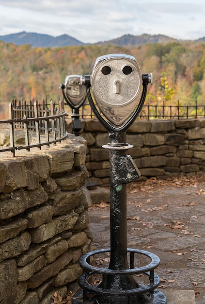 Coin operated binoculars at hawks nest